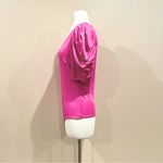 Live in the Moment  Pink V Neck Puff Sleeve Bodysuit Size Large Photo 7