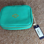 Boulervard Isabella Leather Jewelry Case NWT In Mint Color Travel Vacation Beach Green Photo 0