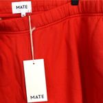 Mate the Label NEW Organic Red Fleece Relaxed Pocket Sweatpants - 3X Photo 4