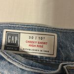 Gap  High Rise Cheeky Distressed Jean Shorts Sz 30/10-VGUC Photo 2