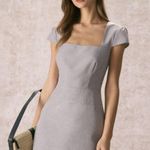 RIHOAS The Grey Square Neck Cap Sleeve Mini Dress 3 Gray Size XS Photo 3