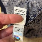 Diane Von Furstenberg  silk navy white printed lightweight shirt dress size‎ 4 Photo 7
