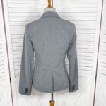 Banana Republic  Pinstripe Two Button Blazer Jacket Grey Size 6 Photo 3