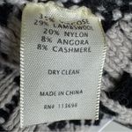 margaret o'leary Margaret O’Leary Wool Blend Poncho Sweater Black Cream Size XS/S Photo 11