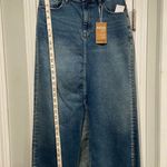 Kensie Size 4 Vintage Luxe The High Rise Midi Skirt Front Slit Denim Jean Photo 8