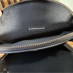 Anthropologie Black Faux Leather Woven Crossbody Bag Adjustable Strap Photo 2