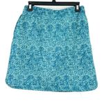 Earth Yoga Size Medium‎ Mini Skort Blue Patterned Skirt Shorts Drawstring Komen Photo 1