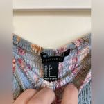 Forever 21  Slate Blue Floral Cottagecore Strapless Maxi Dress Photo 1