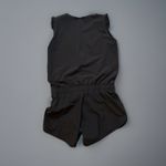 ALBION FIT Albion‎ Black Ruffle Sleeve Romper Drawstring Waist XS Photo 1