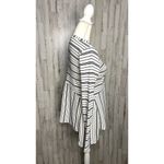 Maeve Eliza Henley Babydoll Tunic XS White Striped Long Sleeve Casual‎ Photo 3