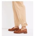 Madewell  Pants Womens 4 Tan Balloon Pleated Adjustable Tabs Modern Preppy NEW Photo 6