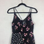 Topshop  Mixed Floral Print Strappy Side Slit Midi Dress Size 4 Photo 10