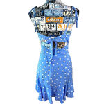 Wild Fable Blue Floral Sleeveless Peekaboo Back Knee Length Dress Size XS Photo 1