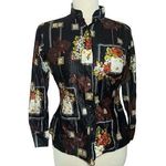 Koral vintage button down blouse M Photo 0