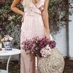 Show Me Your Mumu  Bianca Jumpsuit Blush Pink Size Medium Romantic Ruffle Flirty Photo 8