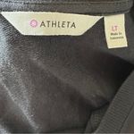 Athleta Criss-Cross Long Sleeve Black Dress Soft Modal Fabric Size L Photo 7