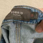 Torrid Boyfriend Shorts 18 Distressed Bermuda Cut Off Jean Stretch Button Fly  Photo 3