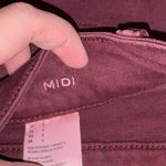 American Eagle  outfitters midi burgundy purple red shorts Photo 3