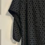J Valdi Women’s Black Eyelet Dress 3/4 Sleeves Size M Size M Photo 2