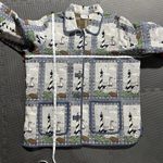 Blair Nautical Lighthouse Print Jacket Coastal Grandma Quilt Style Women Sz 2XL Photo 7