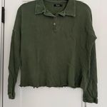 Michael Lauren $132 New  Revolve Polo Crop - green - XS Photo 0