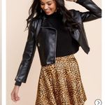 Francesca's Collections Black and Brown Mini Skater Skirt Size XS Photo 0