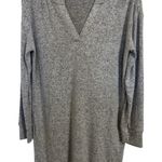 Soma Gray Hooded Cozy Long Sleeve Sleepshirt Nightgown Pajama Size Medium Photo 0