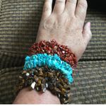 Natural stone bracelets stretchy stackable Photo 3