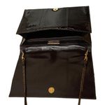 Vintage Mary Ann Rosenfeld Croc Leather Shoulder Bag in Chocolate Brown Photo 4