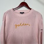525 America  Cotton Knit Blush Pink “Golden” Sweater sz S Photo 5