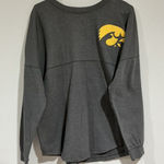 MV Sport Womans Iowa Hawkeyes Gray Long Sleeve T Shirt Medium Photo 0