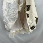 Ruby Rox  Cream And Brown Floral Sundress Pink Waist Ribbon 5 Photo 4