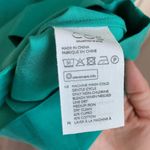 COS NWT  teal wide neck paper bag mini dress Photo 5