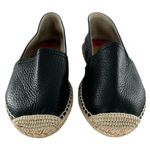 Anthropologie Maypol Selena Black Pebbled Leather Espadrille Flats Casual Shoes Size 6 Photo 1