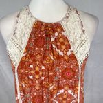 Taylor & Sage  rusty orange boho and lace mini dress size XS Photo 2