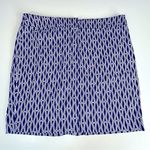Ellen Tracy  Navy White Patterned‎ Mini Skirt Size 14 Photo 0
