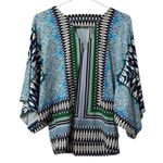 Chico's  Women Size 00 Tunic Top Stretch‎ Colorful Square Neck Artsy Lightweight Photo 1