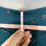 Free People Green Love Grows Printed Long Sleeve Key Hole Boho Romper S Photo 3