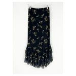 ZARA NWT Tulle Ruffle Floral Maxi Skirt S Photo 2