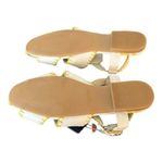 Farm Rio  Yellow Whipstitch Palm Tree Sandals Size 9.5 NEW Photo 6