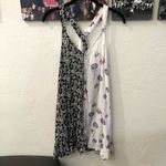 Free People  Back to Back Printed Mini Dress Small Floral Two Tone Photo 2