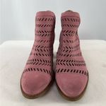 Frye and‎ Company Perforated Leather Bootie in Pink Size 6.5 Photo 1