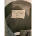 Lily Aldridge For Velvet Womens Front‎ ZIp Collared Cargo Jacket Green Small Photo 2