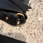 The Sak Leather Crossbody Bag Black Brown Suede Trim Boho Adjustable Strap Photo 12