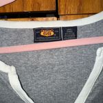 Route 66  Gray Fitted Flutter Sleeve Polo Top Photo 1