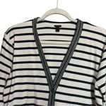 J.Crew Cardigan Womens Large Multcolor Metallic Nautical Stripe Button Sweater Photo 1