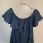 Madewell  Rio Cover-Up Dress Chambray Blue Linen Photo 10