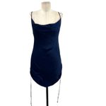 Aritzia Wilfred Only Ruched Slip Dress Mini Sleeveless Navy Blue Size XS Photo 2