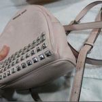 Michael Kors Abbey Studded Pink Pebble Leather Mini Backpack Photo 4