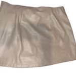 Abercrombie & Fitch Abercrombie Fitch Tan Leather Mini Skirt Sz XL Photo 1